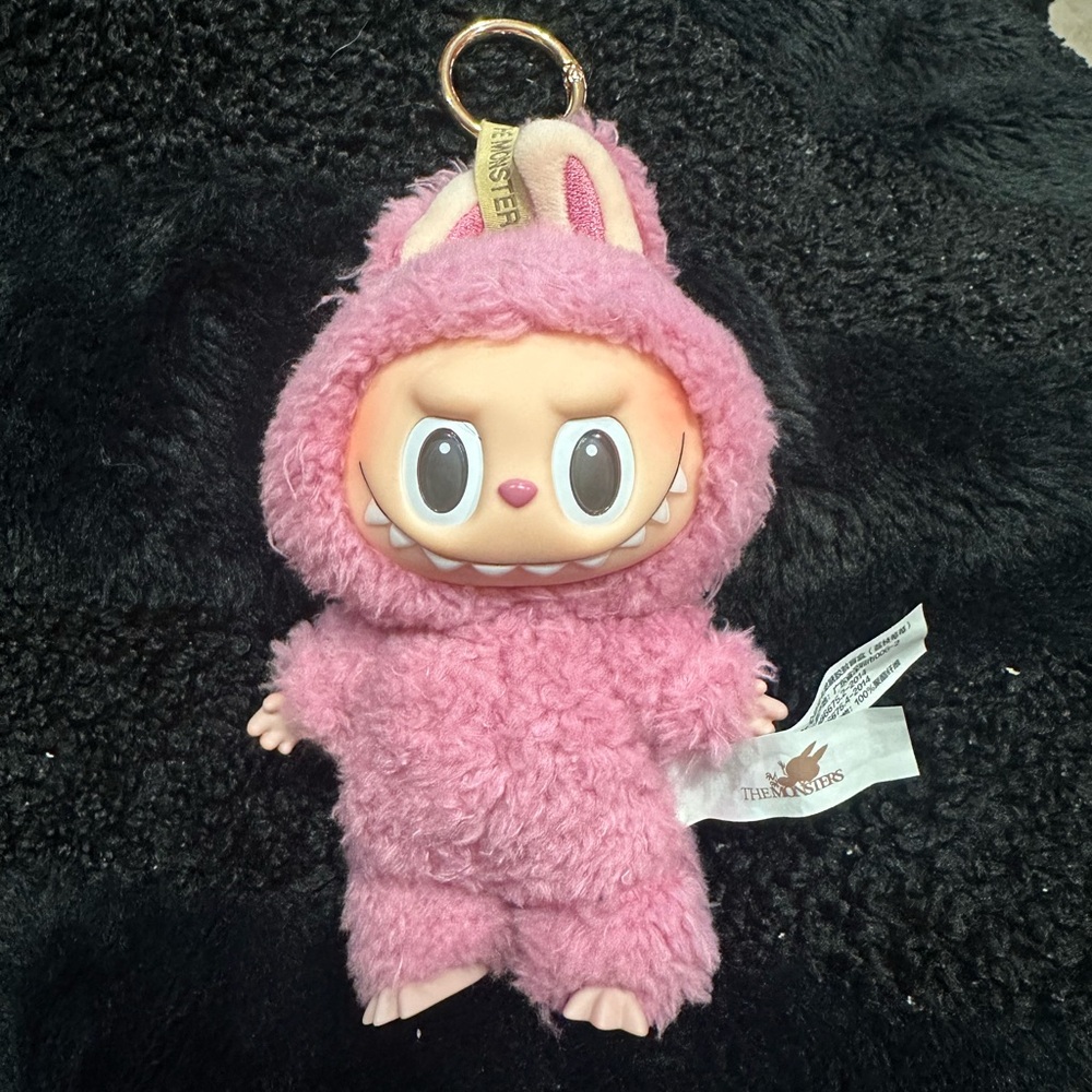 Pink Plush Keychain